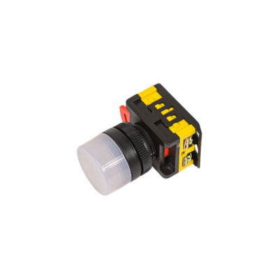 Сигнальная лампа TDM ELECTRIC AL-22TE d22мм, белый неон/230В, цилиндр SQ0702-0037