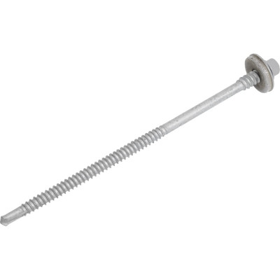 Саморез для сэндвич-панелей HARDWEX ТМ HWX5-P10-6.3/5.5x135 мм, св.№3, RUSPERT, RAL 7004, 100 шт. 5190002407145