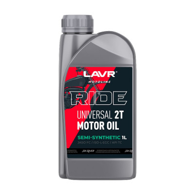 Моторное масло MOTO RIDE UNIVERSAL 2Т FC, 1 л LAVR Ln7741