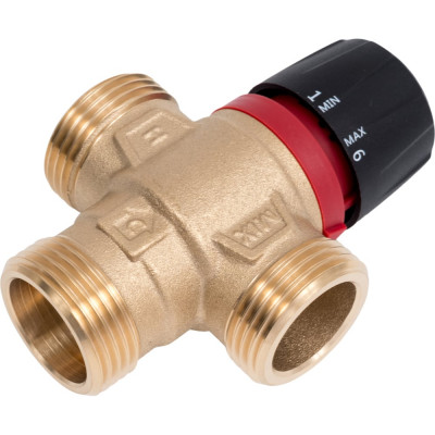 Термостатический смесительный клапан для систем отопления и гвс ROMMER 1" нр 20-43с kv 2,5 (боковое смешивание) RG0092NU9FV196