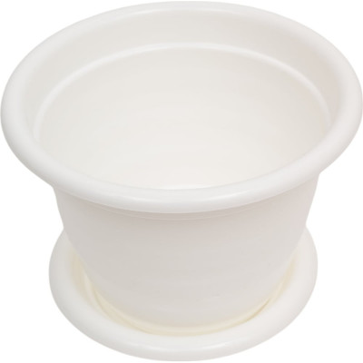 Цветочный горшок ЗПИ Альтернатива Виола 5л белый М1343