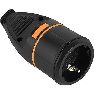 Розетка Electraline ELECTRALOCK IP20, 16А, черная 71935