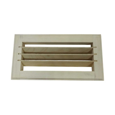 Решетка вентиляционная SUNSTEP малая, 25x13 см, липа 12-568