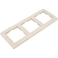 Рамка Smartbuy 3-местная пластик бежевая Нептун SBE-05i-Plastic-FR-3