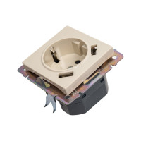 Розетка Smartbuy с заземлением и 2-мя USB 16А бежевая Нептун SBE-05i-16-S1-USB