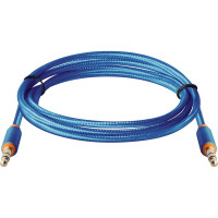 Аудио-кабель Defender JACK01-03 Синий JACK M-JACK M, 1,2м 87512