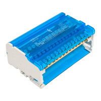 Шина TDM ELECTRIC N нулевая на DIN-рейку в корпусе 4х15групп SQ0801-0011