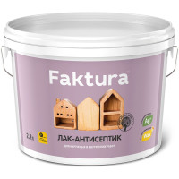 Водорастворимый лак-антисептик FAKTURA беленый дуб 2,7л О02509