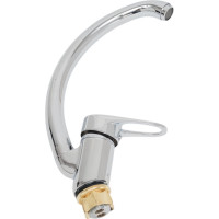 Смеситель для раковины с поворот изливом 360 градусов, xромированный Solone KAD4-A043