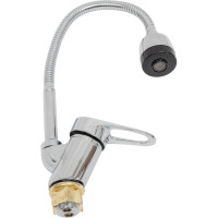 Смеситель для раковины с гофрированным гибким изливом, с 2 режима подачи воды, xром Solone KAD4-B043