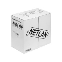 Кабель NETLAN F/UTP, 2 пары, категория 5, одножильный, медный, PE до -40C, черный, 305м EC-UF002-5-PE-BK