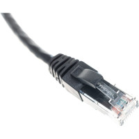 Шнур NIKOMAX, U/UTP 4 пары, Категория 5e, 7х0,205 мм, PVC, черный, 0,15м NMC-PC4UD55B-001-BK