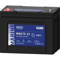 Тяговый аккумулятор для лодочного электромотора WBR MBG75-12 12В, 75 Ач УТ-00000439