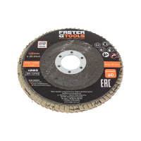 Диск лепестковый FASTER TOOLS 125 мм P60 1293/ FT219-07
