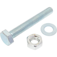 Болт с шестигранной головкой vipкрепеж набор, полная резьба, din 933, 10x70, 2 шт. 27920 VIP