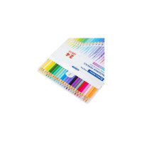 Цветные карандаши BRAUBERG Pastel 24 пастельных цвета, трёхгранные, грифель 3 мм 181851