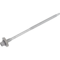 Саморез для сэндвич-панелей HARDWEX ТМ HWX5-P10-6.3/5.5x135 мм, св.№3, RUSPERT, RAL 7004, 100 шт. 5190002407145