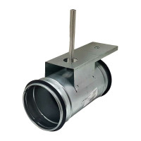 Заслонка регулирующая круглая TKD100-SC-03DN/230V 100 мм с электроприводом 3Нм, 220В, управление открыто/закрыто с возвратной пружиной TECHNO 550103