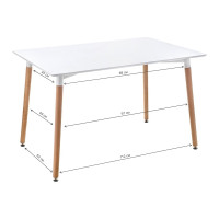 Стол Woodville Table 120 white, wood 15357