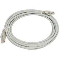 Неэкранированный патч-корд Cabeus U/UTP, категория 5е, 2xRJ45/8p8c, серый, LSZH, 5м PC-UTP-RJ45-Cat.5e-5m-LSZH