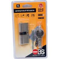Цилиндровый механизм KALE KILIT 164 OBS SNE/70, 30+10+30 мм, никель, 5 кл. new 45199