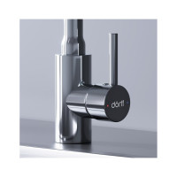 Кухонный смеситель Dorff Logic с гибким изливом, белый D3007633
