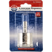 Коронка алмазная по керамике и стеклу 35 мм TORGWIN T332434