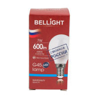 Светодиодная лампа BELLIGHT LED G45 220/7W/E14 6500K 600Lm 86170872