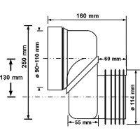 Эксцентрик McAlpine пластиковый ф110 (с130мм. смещением) MRWCLO-13
