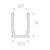 Алюминиевый профиль для неона LEDCRAFT LC-LP1510-1 1638000104