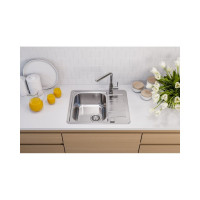 Мойка ALVEUS line max 110 sat-90 615x500 в комплекте с сифоном 1144603