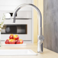 Cмеситель для кухни Damixa Eclipse с двухрежимным регулируемым аэратором, хром 310722000