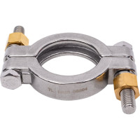 Хомут CLAMP TITAN LOCK двухболтовый, усиленный, DN25, нерж. 304, DIN TL25CLCR