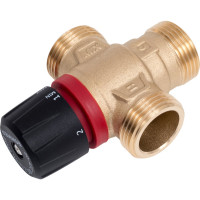 Термостатический смесительный клапан для систем отопления и гвс ROMMER 1" нр 20-43с kv 2,5 (боковое смешивание) RG0092NU9FV196