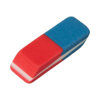 Ластик Attache 42x14x8 мм, комбинированный, для карандашей и ручек 1338012