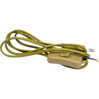 Шнур с вилкой и проходным выключателем ООО "ОПТИКОМ ЭЛЕКТРИК" 1,8м 2x0,75мм2 1403.0799