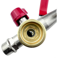 Шаровой садовый кран Профитт нр 1/2 два выхода 3/4" 2132636