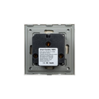 Встраиваемая розетка Sibling W1, черная 00-00011700