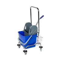 Тележка для мытья полов Luscan Professional с отжимным прессом, 26 л, 56x40x94 см 1642314