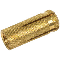 Латунный анкер МЕТАЛЛСЕРВИС цанга с насечками, М10x33 мм, 1 шт. 1255930