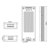 Электронный трансформатор FERON для светодиодной ленты 400w 48v 210x81x30мм ip20 (драйвер), lb049 48804