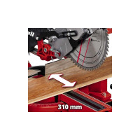 Торцовочная пила Einhell tc-sm 2531/2 u, 1900 вт, 254x30 мм, пропил 310x70 мм, со станиной 4300805