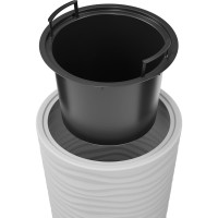 Кашпо ЗПИ «Альтернатива» "Оазис" 63л, со вставкой 13л, серый М8082