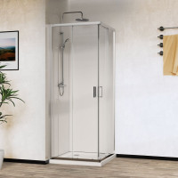 Душевой уголок VINCEA City 1000x800, хром, стекло прозрачное VSS-5CT8010CL