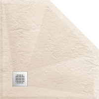 Поддон для душа из искусственного камня VINCEA 900x900x25, бежевый VST-4SP9090C