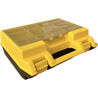 Ящик д/дрели и УШМ JETTOOLS 400x335x145мм с морозостойкими замками, органайзером и подложкой 16" JT17005