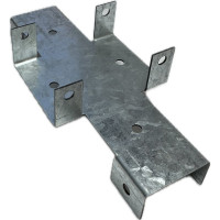 Х-кронштейн для забора BILTI 60x60/40x20 мм, 1 упаковка 24 шт. Б-ХК-6060/4020-Х766 Б-ХК-60*60/40*20-Х766