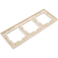 Рамка Smartbuy 3-местная пластик бежевая Нептун SBE-05i-Plastic-FR-3