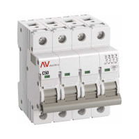 Автоматический выключатель EKF AVERES AV-6, 4P, 50A, C, 6kA mcb6-4-50C-av