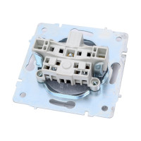 Розетка Lezard, KARINA, б/з. ПБТ. матовое серебро, 707-4388-121B